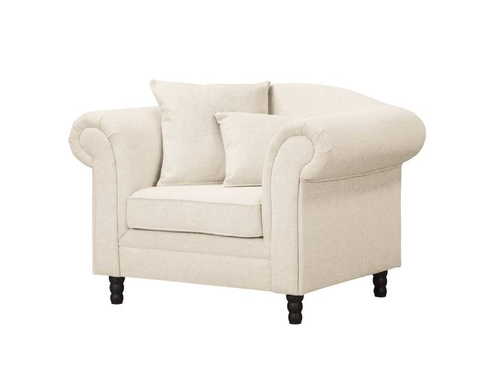 Fauteuil Beige Tissu Nea 120 x 84 x 79cm