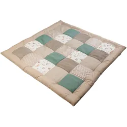Ullenboom Krabbeldecke & Laufgittereinlage 120x120 cm  Waffelpiqué/Cord, mehrfarbig