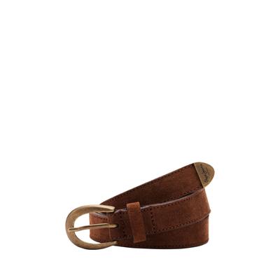 Ledergürtel PEPE JEANS "Gürtel NADIYA BELT", Damen, Gr. S, braun (stowe beige), 100% Rindsvelours, Gürtel Ledergürtel