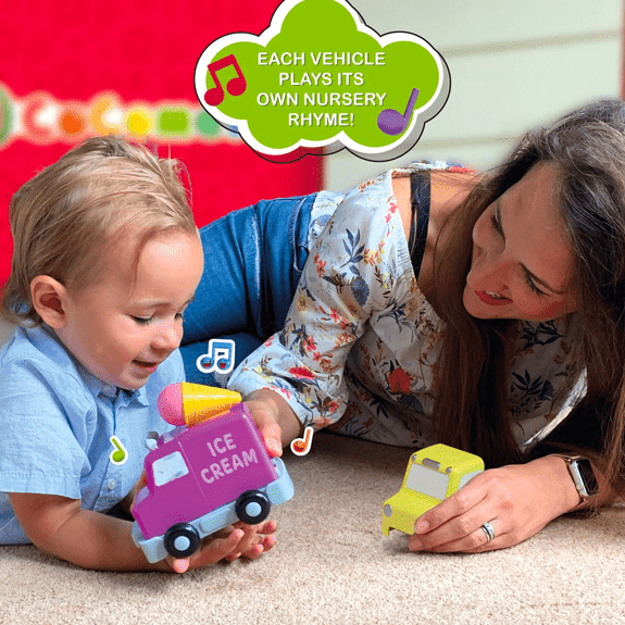 Cocomelon Build ; Sounds Vehicles - Official Licensed Cocomelon Product for Kids - Teaches Color Recognition, Problem Solving & Hand-Eye Coordination
