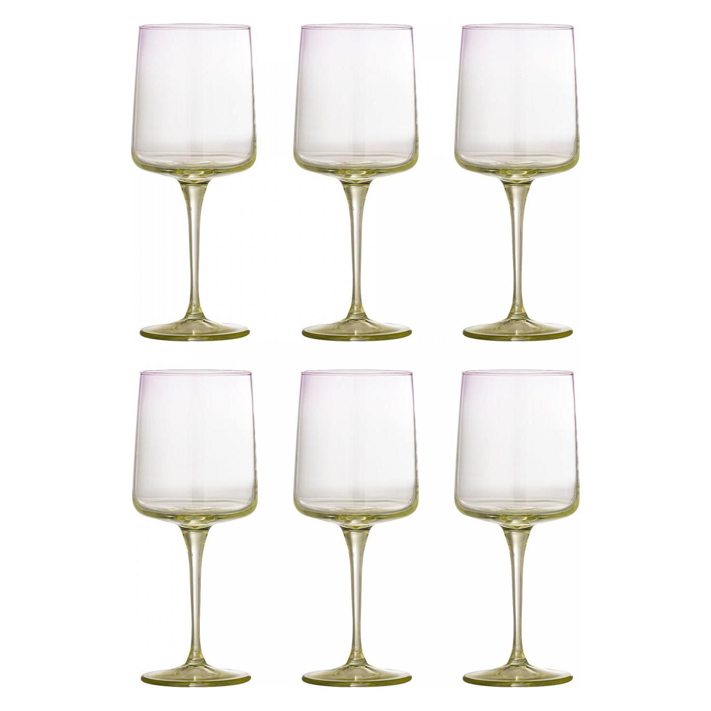 Bloomingville - Luciana Wine Glass - Purple (43 cl, 6 Gläser, Weissweingläser) (82068740)