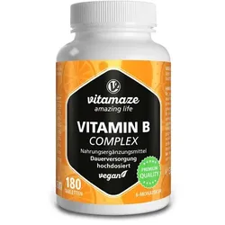 VITAMIN B COMPLEX hochdosiert vegan Tabletten 180 St
