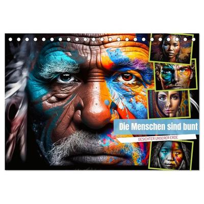 Die Menschen sind bunt (Tischkalender 2027 DIN A5 quer), CALVENDO Monatskalender