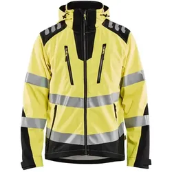 Warnschutz Softshelljacke "4491" - M - gelb/schwarz