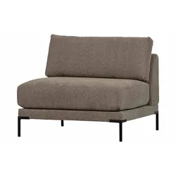 Modulsofa Couple Loveseat Element, Melange-Stoff modern, taupe, gepolstert, flexibel