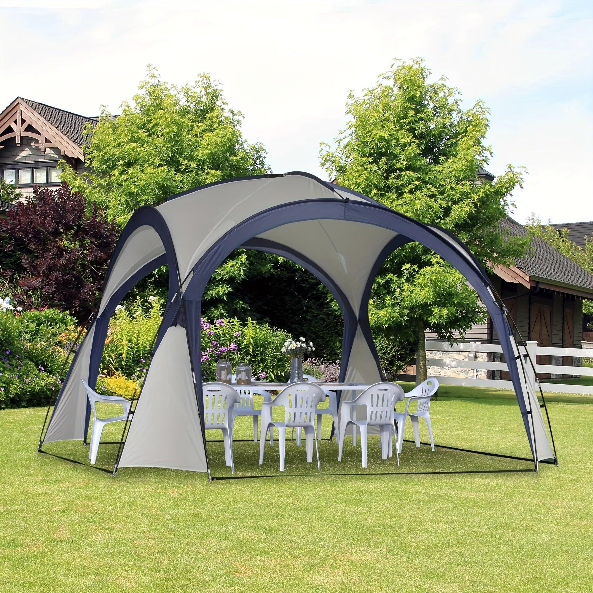 Zelt für den Außenbereich - Campingzelt - Gartenpavillon - Großes Zelt - Partyzelt - Glasfaserstangen - Polyesterfaser