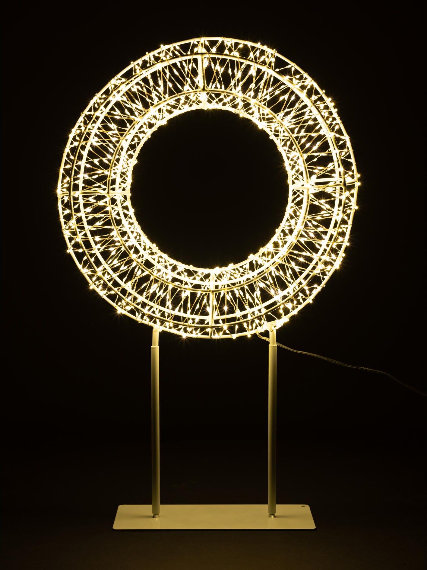 COCON LED Dekoobjekt "COCON LED Ring mit abnehmbarem Standfuss", weiß, H: 47cm, Leuchten, LED Dekoobjekt weiß H: 47cm