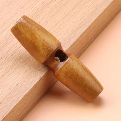 Wooden Horn Toggle Buttons Set Coat Sewing Buttons DIY Clothing Accessories 3