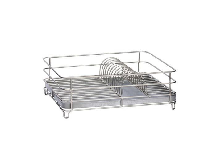 Egouttoir à vaisselle métal gris 33x41