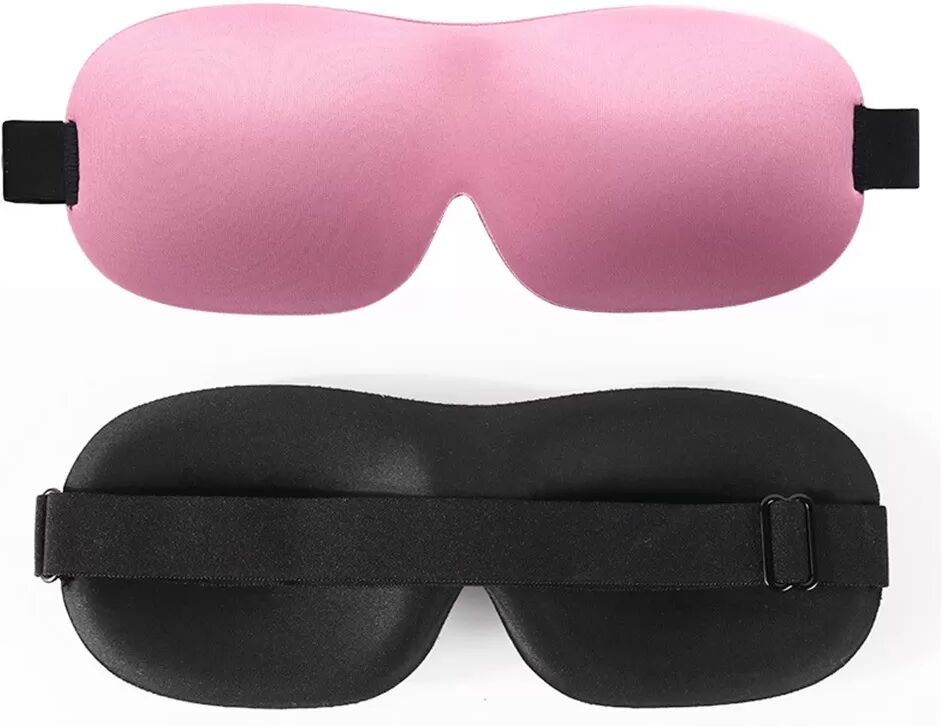INF Augenmaske - Verdunkelnde Schlafmaske für erholsamen Schlaf Rosa