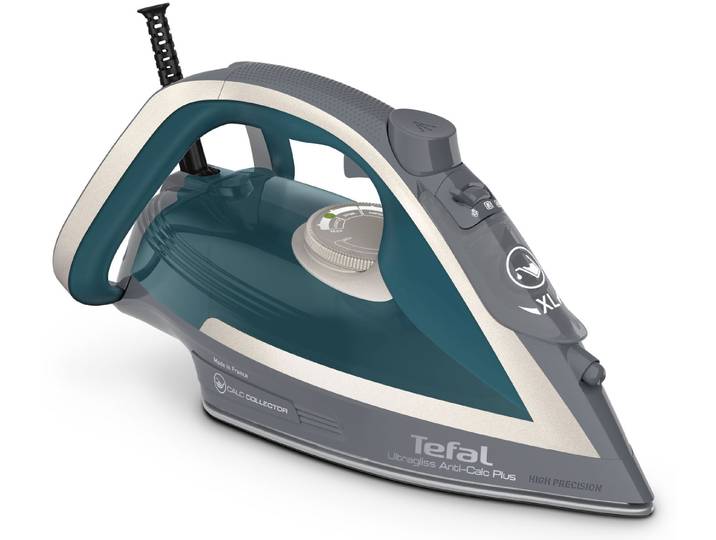 TEFAL Dampfbügeleisen Ultragliss Plus FV6842, 2800 W, abnehmbarer Kalk-Kollektor , rosa (türkis, kupferfarben), B:13,5cm H:15,5cm T:30,5cm, Bügeleisen, 50 g/Minute kontinuierliche Dampfabgabe, 260 g/Minute Dampfstoß, Dampfbügeleisen