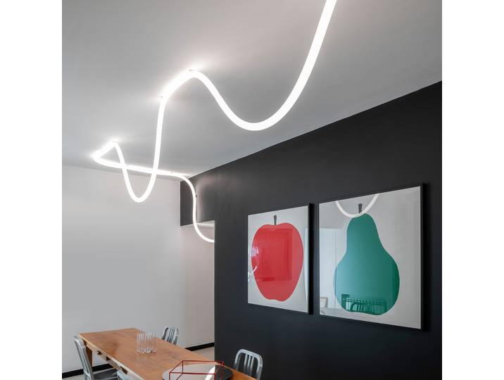 Tube lumineux LED La linea, 5 mètres - Artemide - Salon / séjour - Design - Plastique