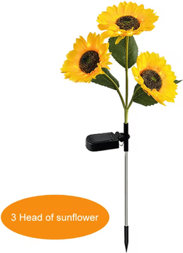 Inspire Essentials Solar Sunflower LED Garland Light warm White