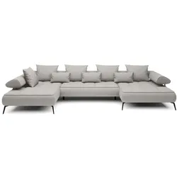 Wohnlandschaft Seledo Stoff Beige Sand