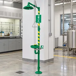 HAWS 8320 AXION green PC Freistehende Körper-Notdusche Höhe 240 cm für allgemeine industrielle Anwendungen