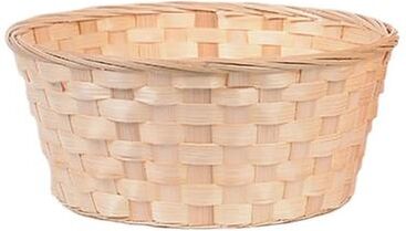 Uplift Picks Handwoven Yellow Rattan Style Storage And Flower Basket m
