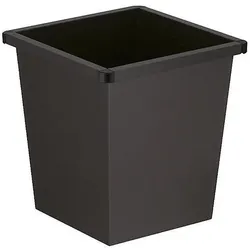 kaiserkraft Papierkorb, Stahlblech, Abfalleimer, Schwarz