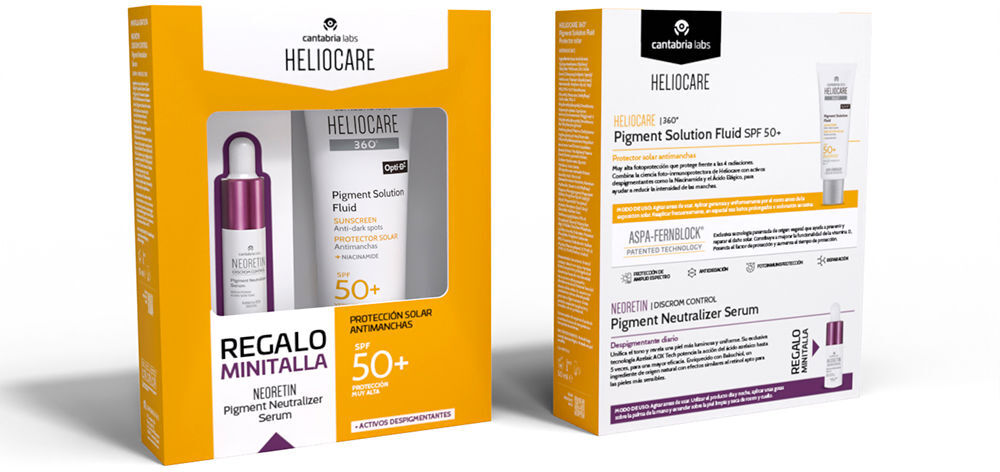 Cantabria Labs Solution pigmentaire fluide Heliocare 360° SPF50+ (2 pièces)