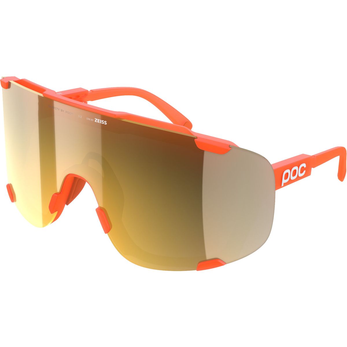POC Devour WF + fluo. orange translucent/clarity road/partly sunny gold (9587) ONE DV10149587ONE1