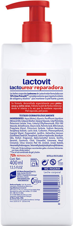 Lactovit LACTO-UREA Reparadora leche corporal 400 ml