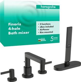 HANSGROHE 76444340 4-Loch Wannenarmatur Finoris F-Set