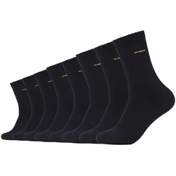 8er Pack camano Baumwolle Tennissocken 0005 - black 43-46