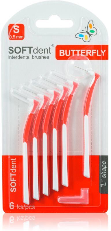 SOFTdent Butterfly S brossette interdentaire 0,5 mm 6 pcs