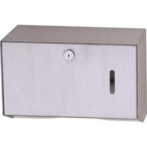 CWS Handtuchspender Universal 250, X110800, für 250 Tücher, Edelstahl, silber