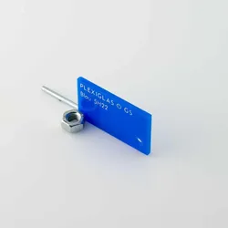 Plexiglas®-Platte, 3 mm, GS, opak - Farbton: blau - Anzahl: 10 Platten