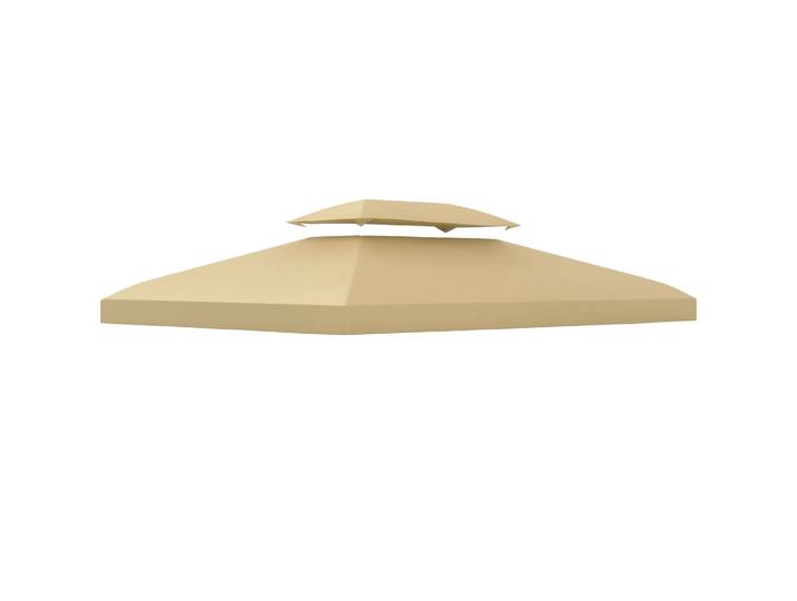 Outsunny Toile de rechange pour pavillon tonnelle tente 3 x 4 m polyester haute densité 180 g/m² beige