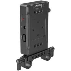 SmallRig V Mount Battery Adapter Plate (Basic Version) with Dual Rod Clamp 3498B, Video Zubehör, Schwarz