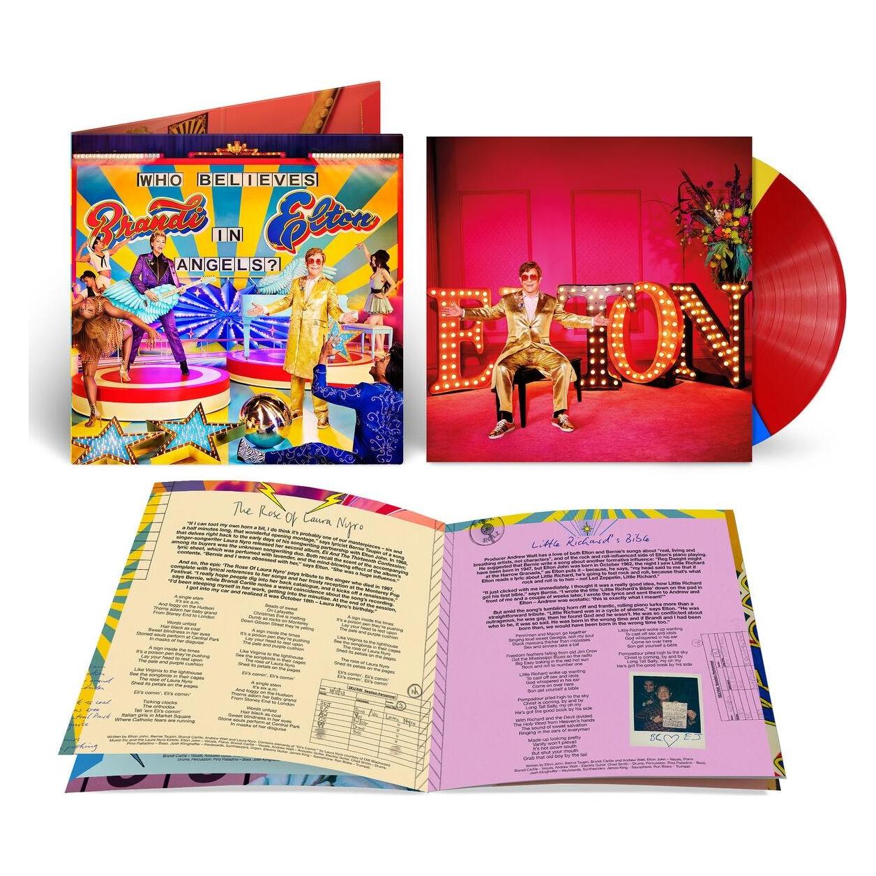 Mercury WHO BELIEVES IN ANGELS (BLUE) (COLV) (RED) (YLW) (Elton John & Brandi Carlile) (EMIV2124)