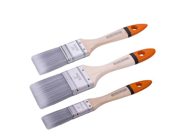 Pinsel Set Flachpinsel 3-teilig natur