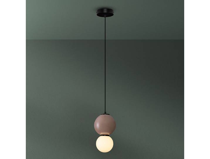 Suspension Noesis type B Ø 15cm Marron/Marron Céramique LED non-remplaçables Module LED