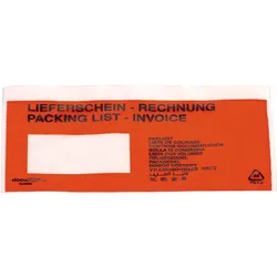 Neutralware, Lieferscheintasche, Dokumententasche Text des Aufdruckes: Lieferschein-Rechnu Format des Umschlages: DIN C5 (DIN C5, 250 Stk.)