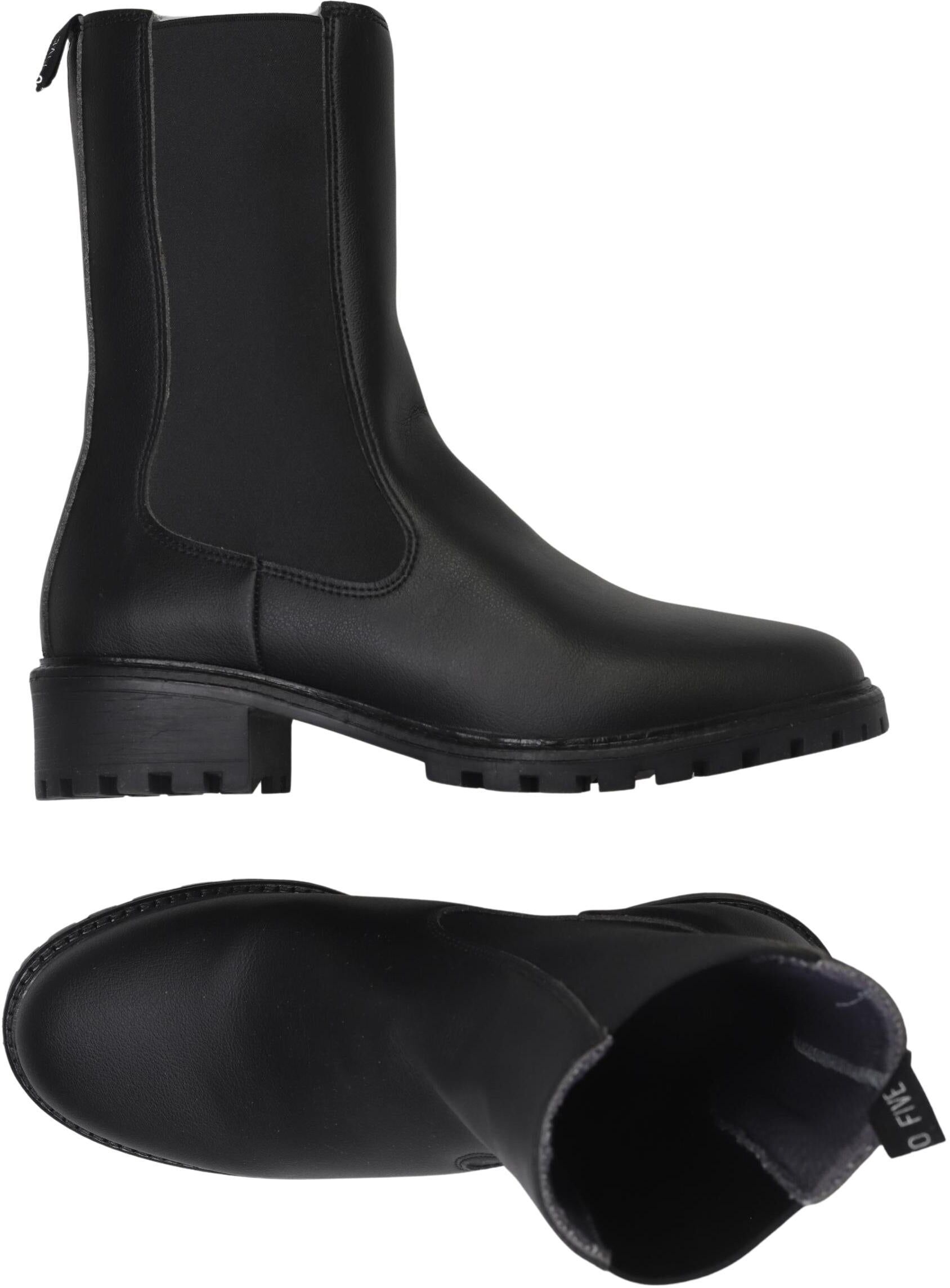 Nine to five Damen Stiefel, Schwarz, Gr. EU 38, kein / Etikett - Second Hand
