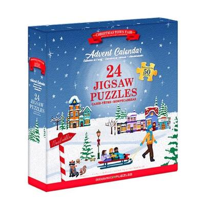 Puzzle Adventskalender - Christmas Town Fair