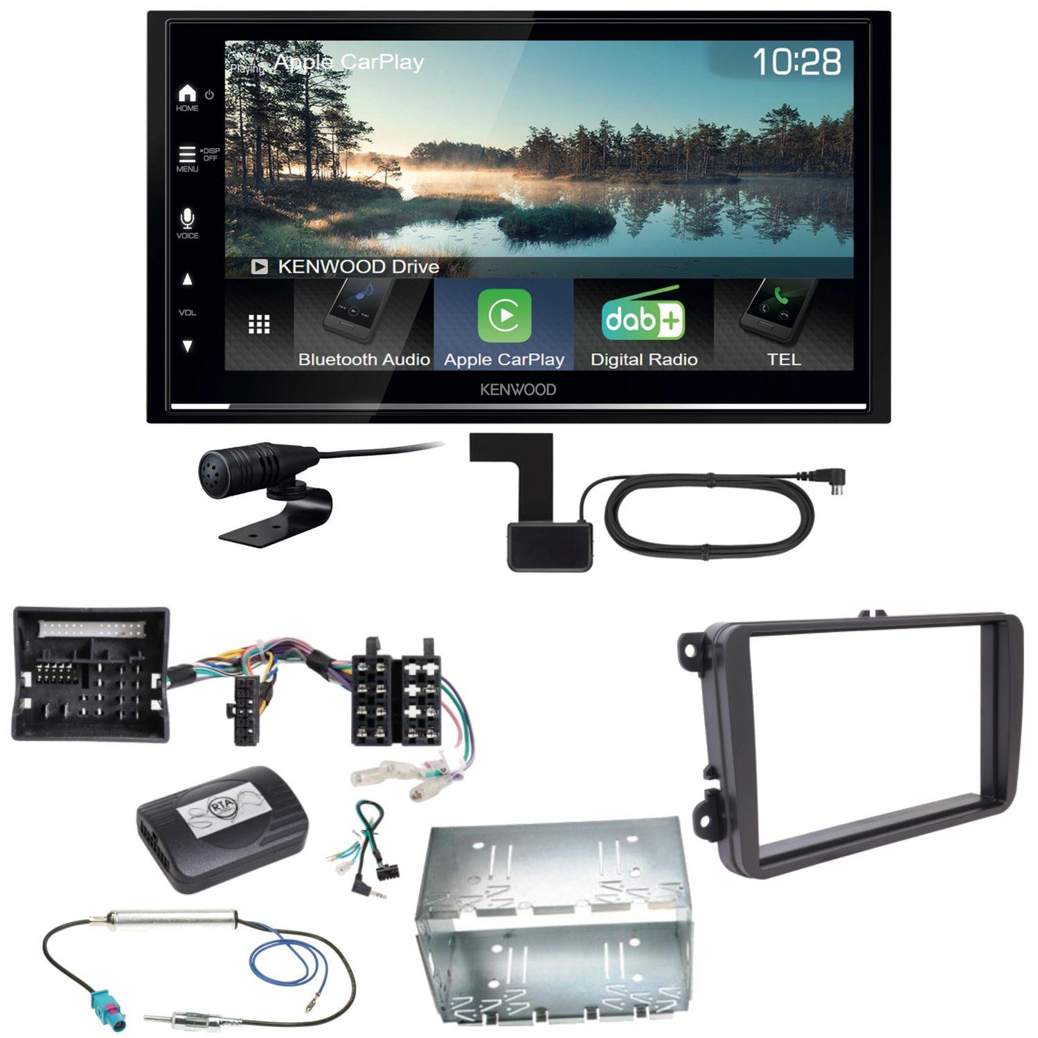 Kenwood DMX7722DABS Android Auto CarPlay Einbauset für Tiguan Amarok Caddy Jetta