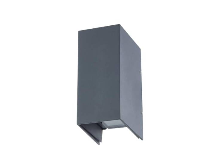 Lucande LED Applique Exterieur Kimian (Moderne) en Noir Aluminium (à 2 lampes\,)\, Murale Luminaire Lampe Jardin Eclairage d’exterieur