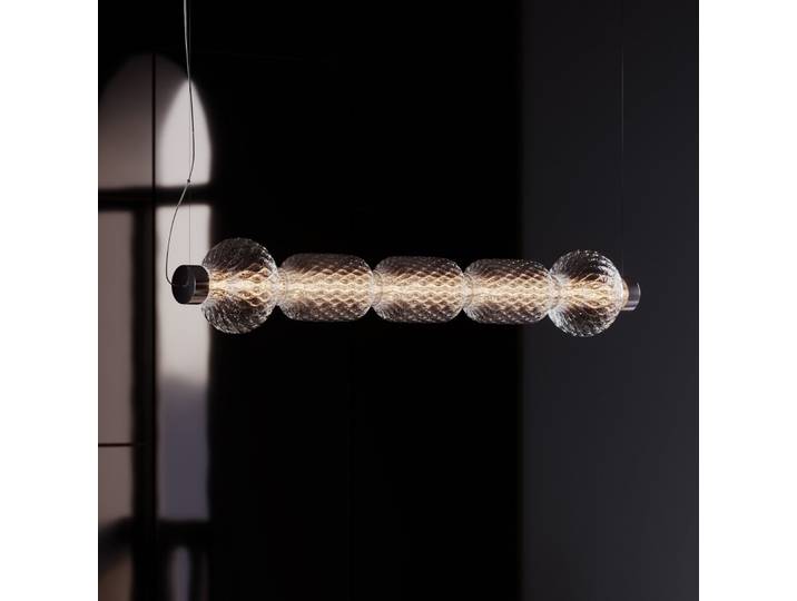 Alambicco Horizontal LED-Hängelampe 123 cm 2.700K - Artemide - Wohnzimmer - Design - Glas - Einflammig