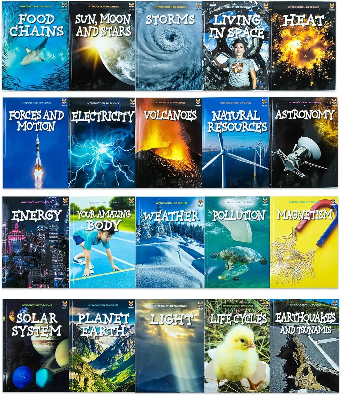 Fox Eye Publishing Introduction to Science for Beginners 20 Books Collection Box Set – Educational Science Collection for Kids