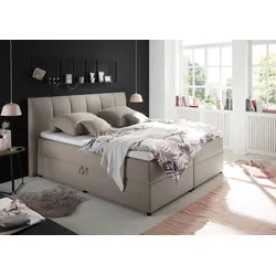 Boxspringbett Granada ca. 180x200 cm Schlammfarben