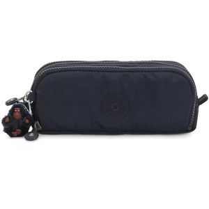 kipling Federmäppchen Gitroy, True Blue Tonal, Schlamperetui, 3-fach, aus Stoff, dunkelblau