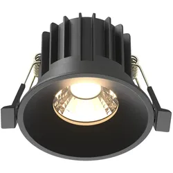 Technical Einbauleuchte Round Aluminium Schwarz DL058-12W3K-B mit IP 20