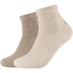 2er Pack s.Oliver Originals Baumwolle Quarter Socken 8203 - nature mix 35-38