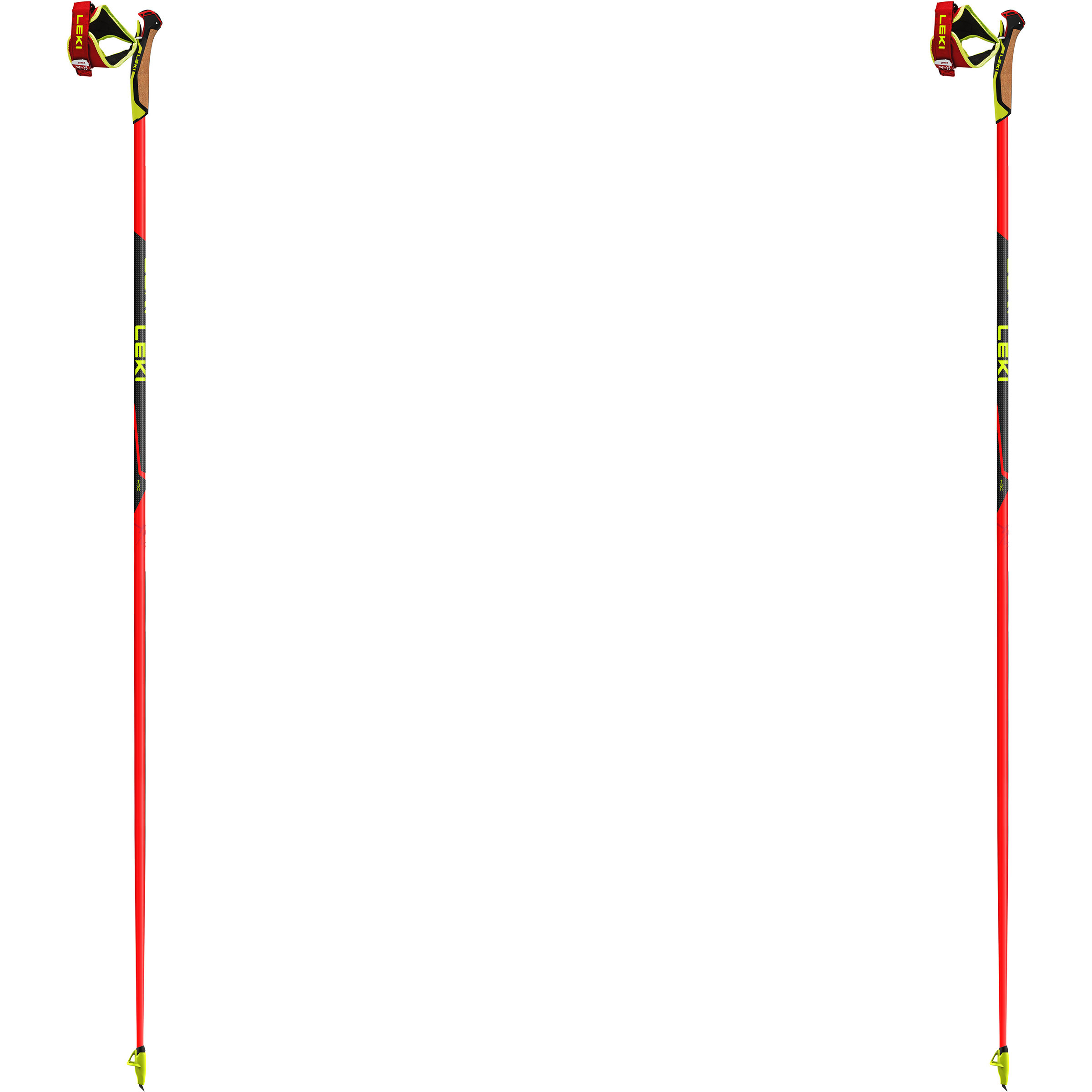 Leki HRC Marathon Stöcke Wanderstöcke & Trekkingstöcke rot Größe 150CM Skifahren