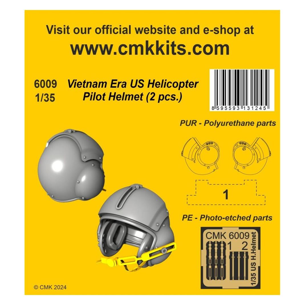 CMK Vietnam Era US Helicopter Pilot Helmet (2 pcs.) 1/35 (129-6009)