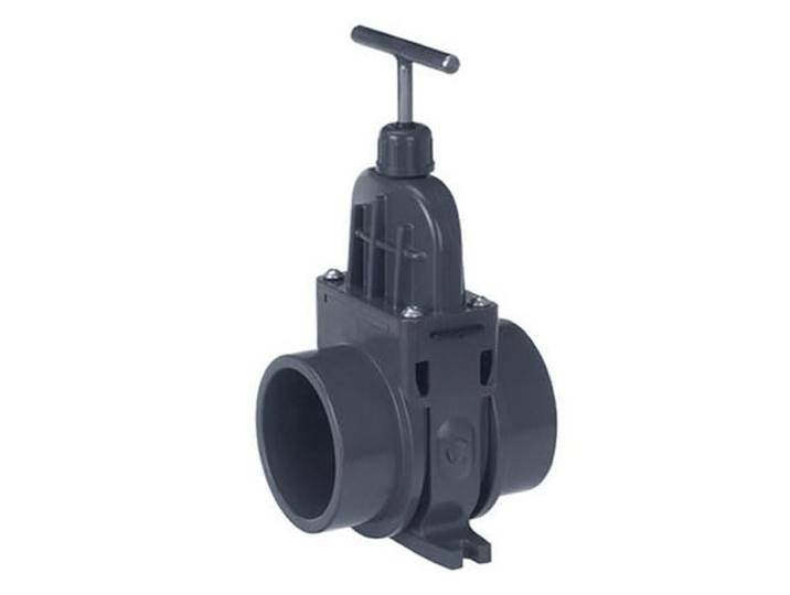 VDL trekschuif 50 mm met gemakkelijk verwisselbare afdichting, werkdruk 3 bar