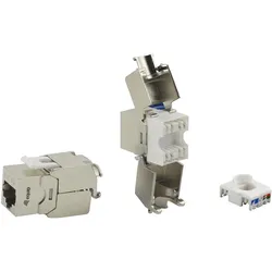 equip Keystone Jack geschirmt Cat.6A RJ45 8erSet Werkzeuglos (Keystone Modul), Zubehör Netzwerk