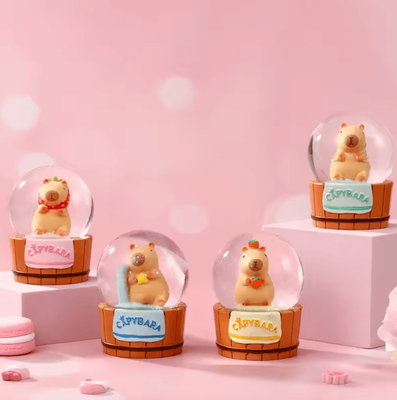 Inspire Curations Luminous Capybara Crystal Ball Ornament Cute Capybara Desk Decor Mini Glow Display 03 Random big